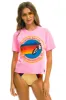SIGNATURE SAN FRANCISCO BOYFRIEND TEE - NEON PINK sold by Aviator Nation