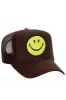 SMILEY VINTAGE TRUCKER HAT sold by Aviator Nation