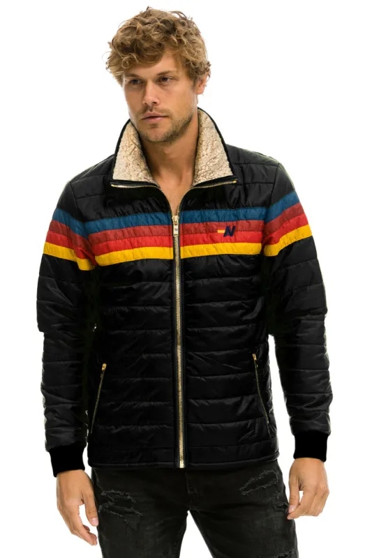 4 STRIPE JACKET  -  BLACK sold by Aviator Nation