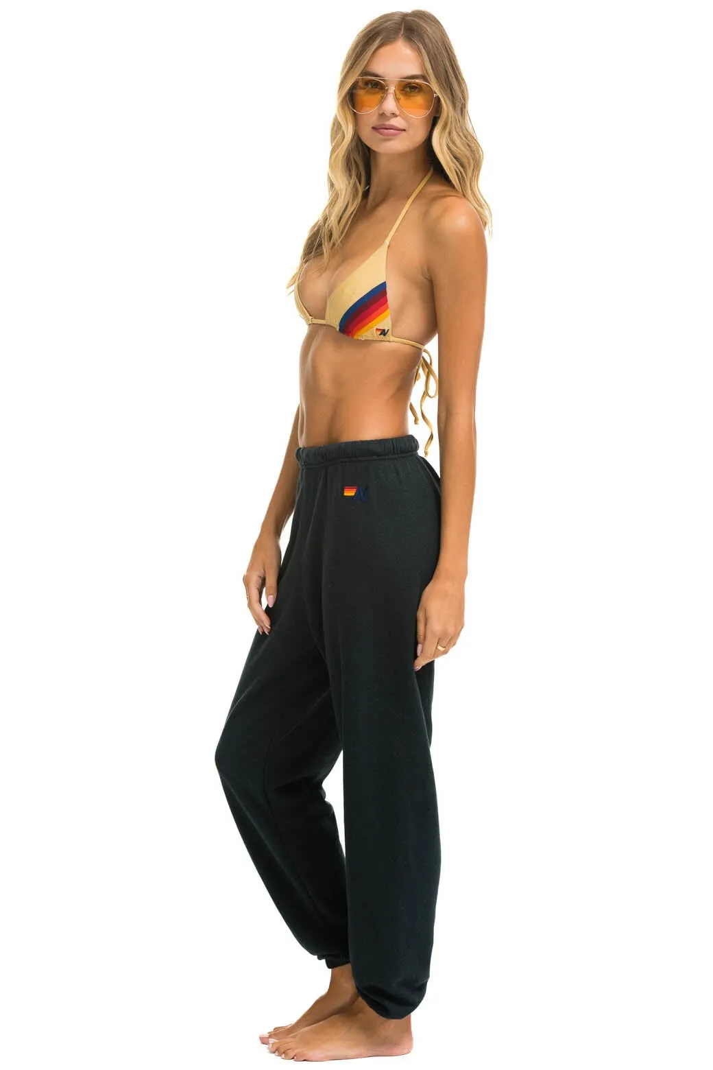 RAINBOW EMBROIDERY SWEATPANTS - CHARCOAL sold by Aviator Nation product image thumbnail 4