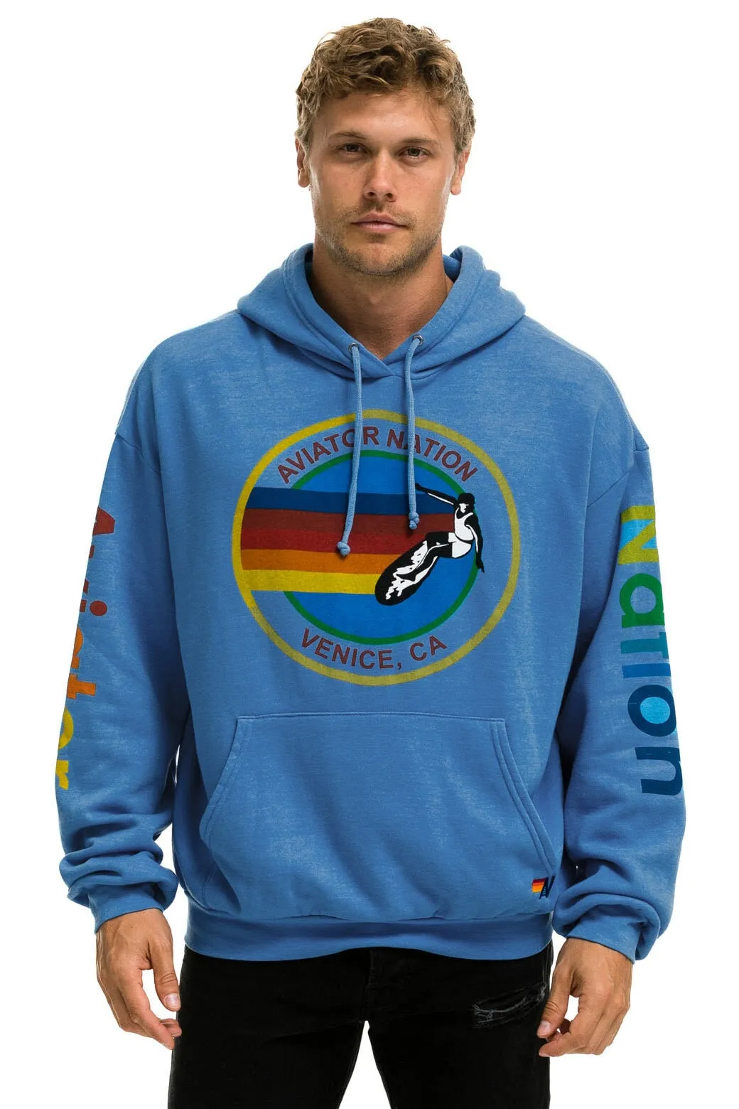 AVIATOR NATION RELAXED PULLOVER HOODIE - COBALT sold by Aviator Nation product image thumbnail 2