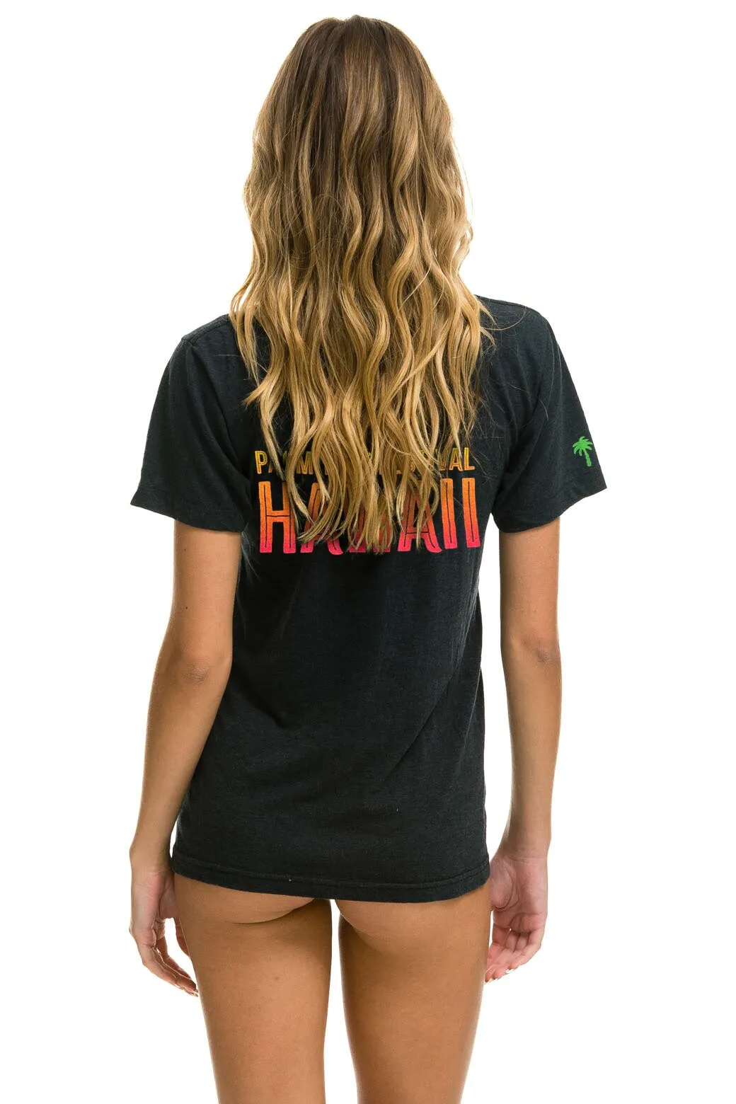 PALM TREE FESTIVAL HAWAII 2024 CREW TEE SHIRT - CHARCOAL sold by Aviator Nation product image thumbnail 4