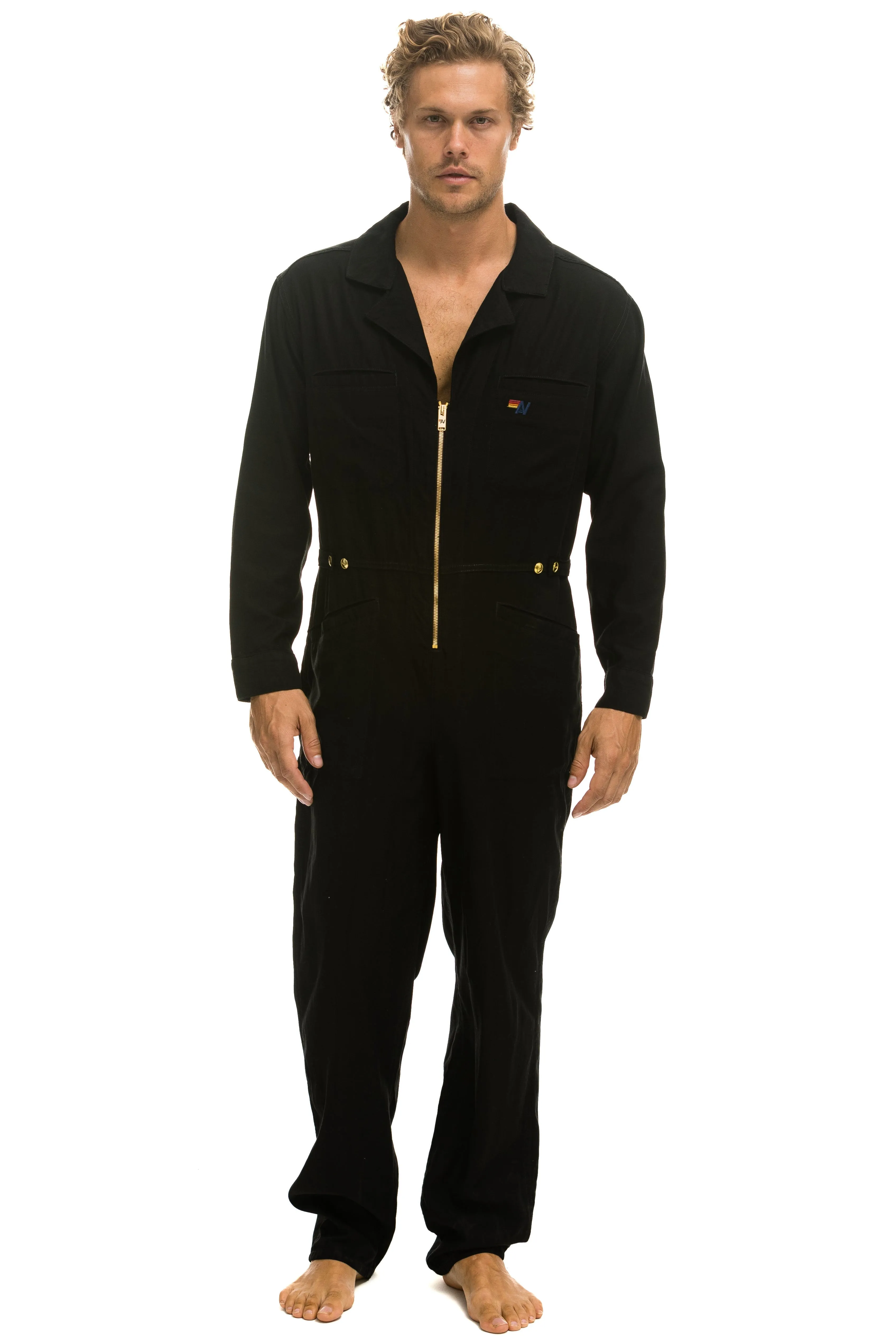 UNISEX TWILL FLIGHT SUIT - BLACK sold by Aviator Nation product image thumbnail 2