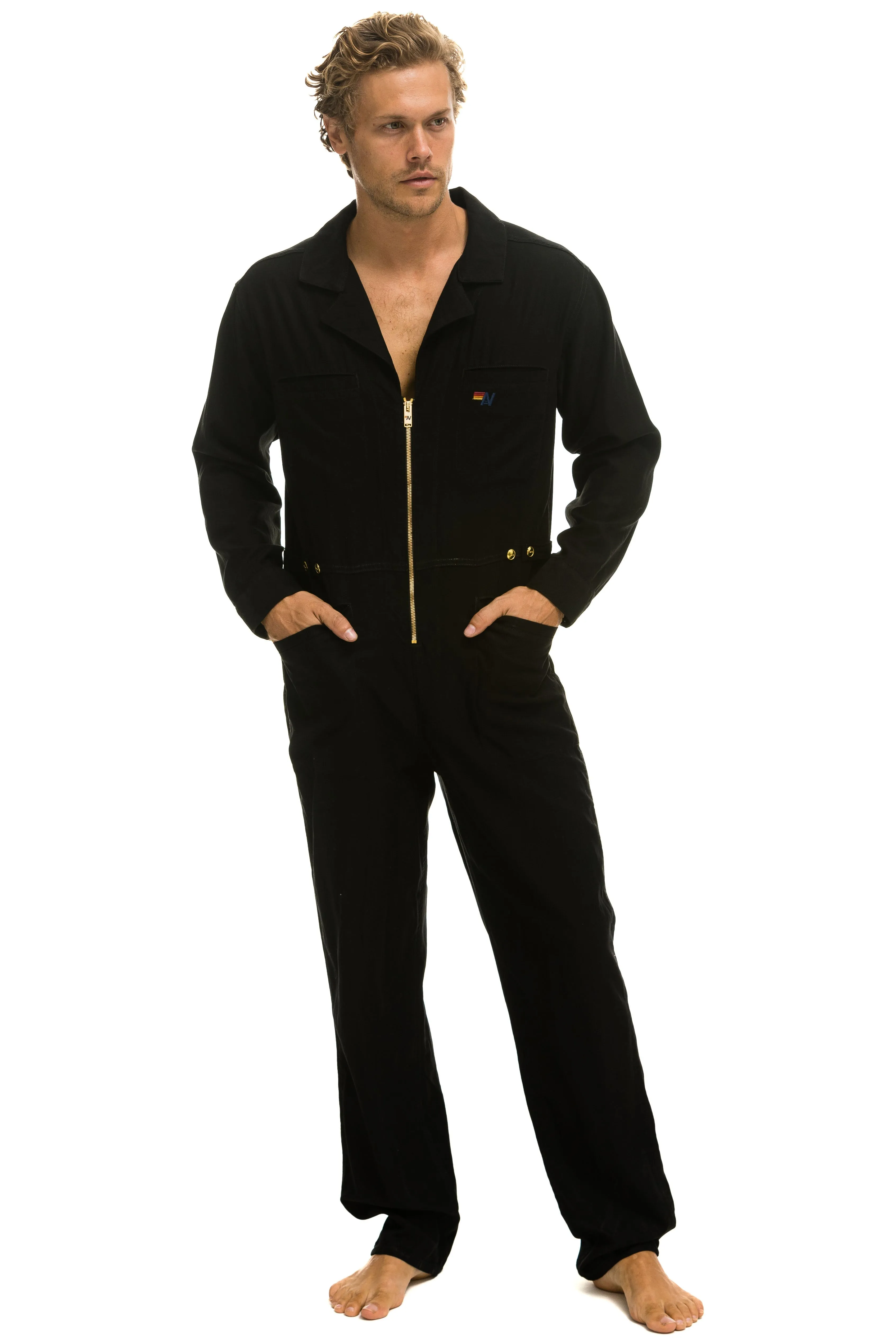UNISEX TWILL FLIGHT SUIT - BLACK sold by Aviator Nation product image thumbnail 4