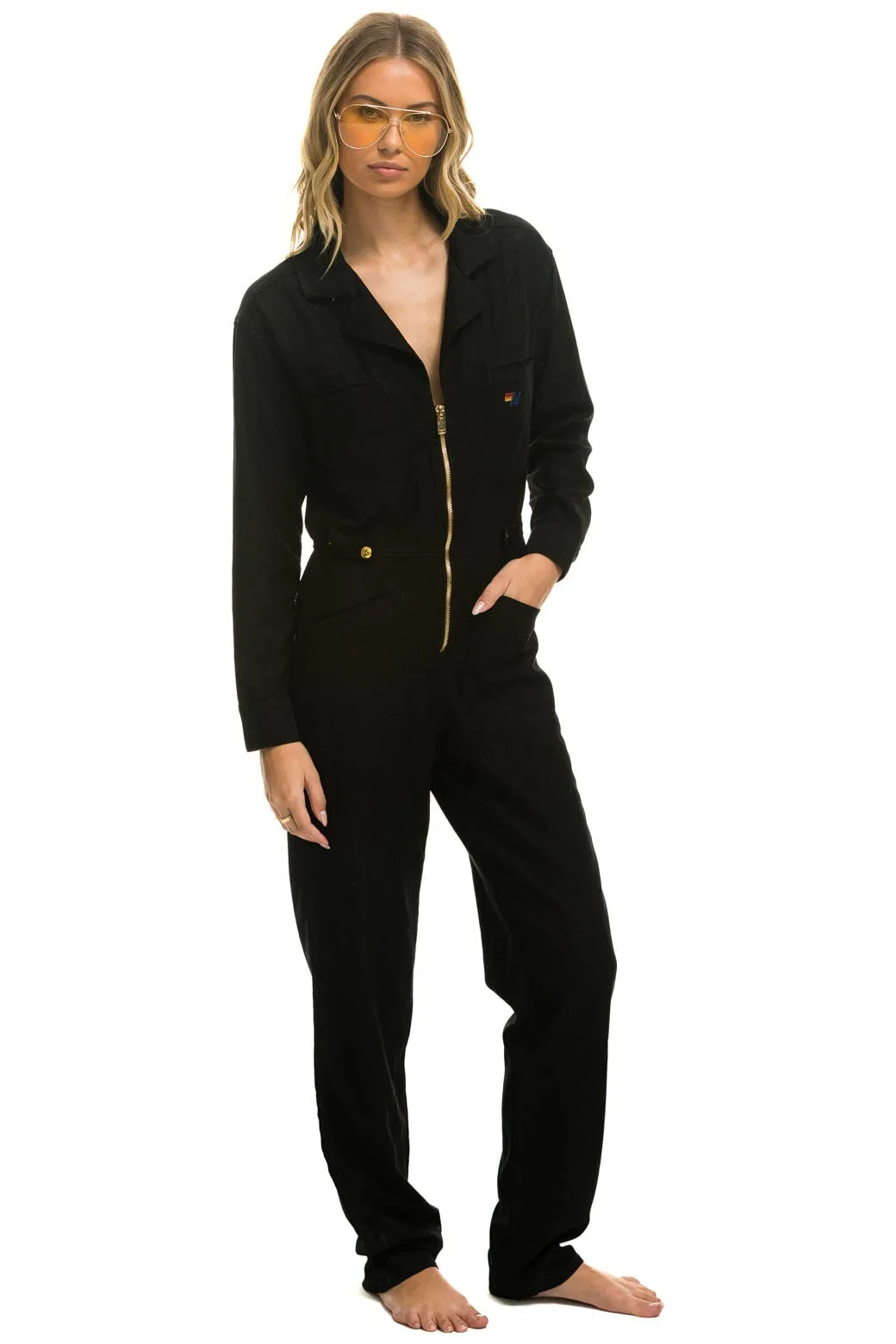 UNISEX TWILL FLIGHT SUIT - BLACK sold by Aviator Nation product image thumbnail 5