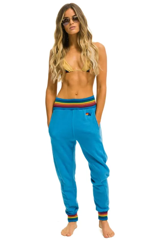 RAINBOW RIB POCKET SWEATPANTS - OCEAN sold by Aviator Nation