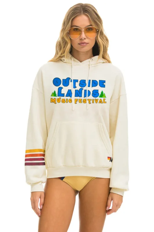 OUTSIDE LANDS 2024 RELAXED PULLOVER HOODIE - VINTAGE WHITE sold by Aviator Nation