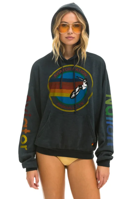 AVIATOR NATION NASHVILLE RELAXED PULLOVER HOODIE - CHARCOAL sold by Aviator Nation