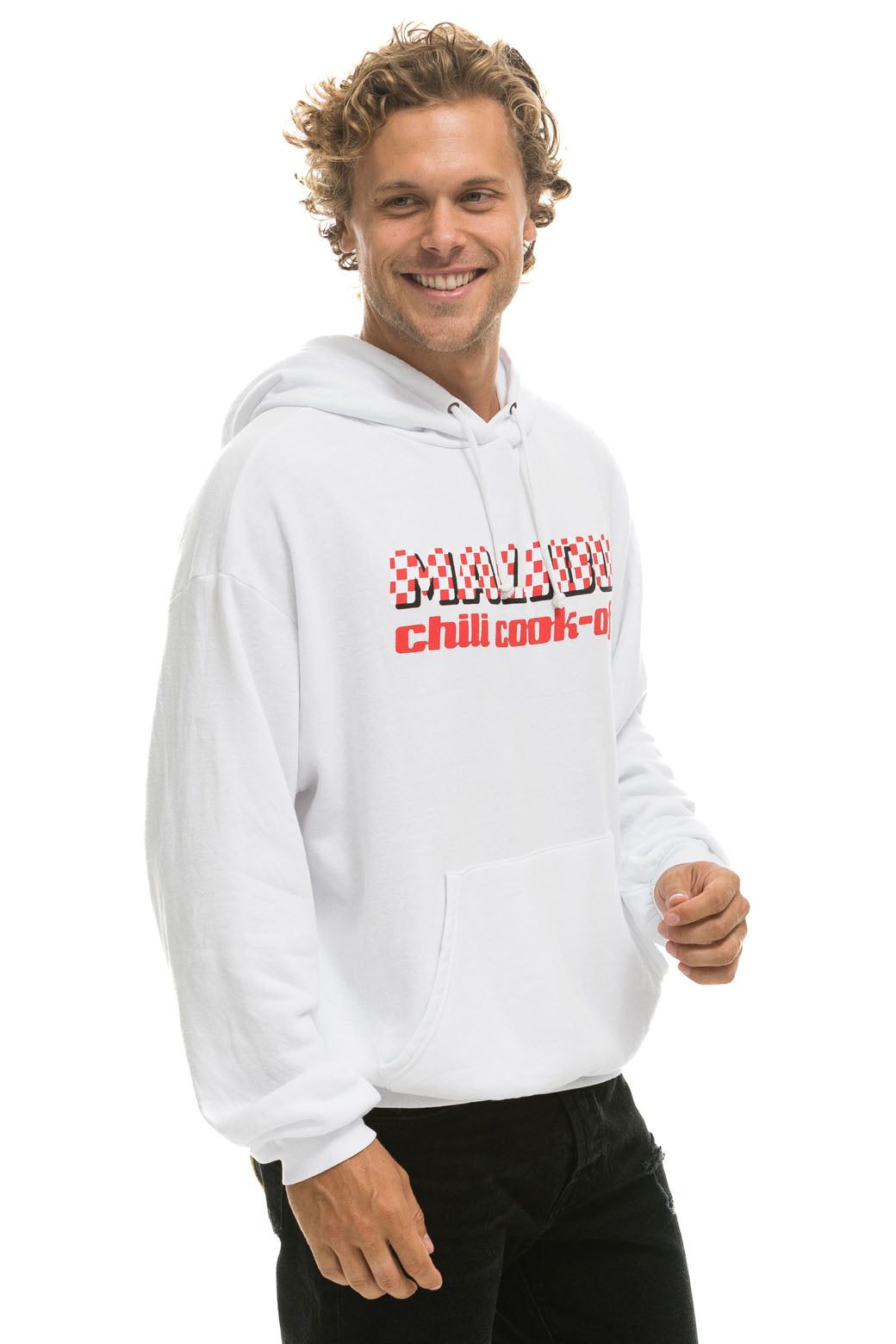 MALIBU CHILI COOK-OFF 2022 PULLOVER HOODIE - WHITE sold by Aviator Nation product image thumbnail 2