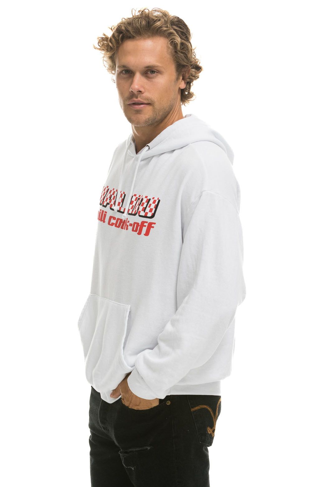 MALIBU CHILI COOK-OFF 2022 PULLOVER HOODIE - WHITE sold by Aviator Nation product image thumbnail 3