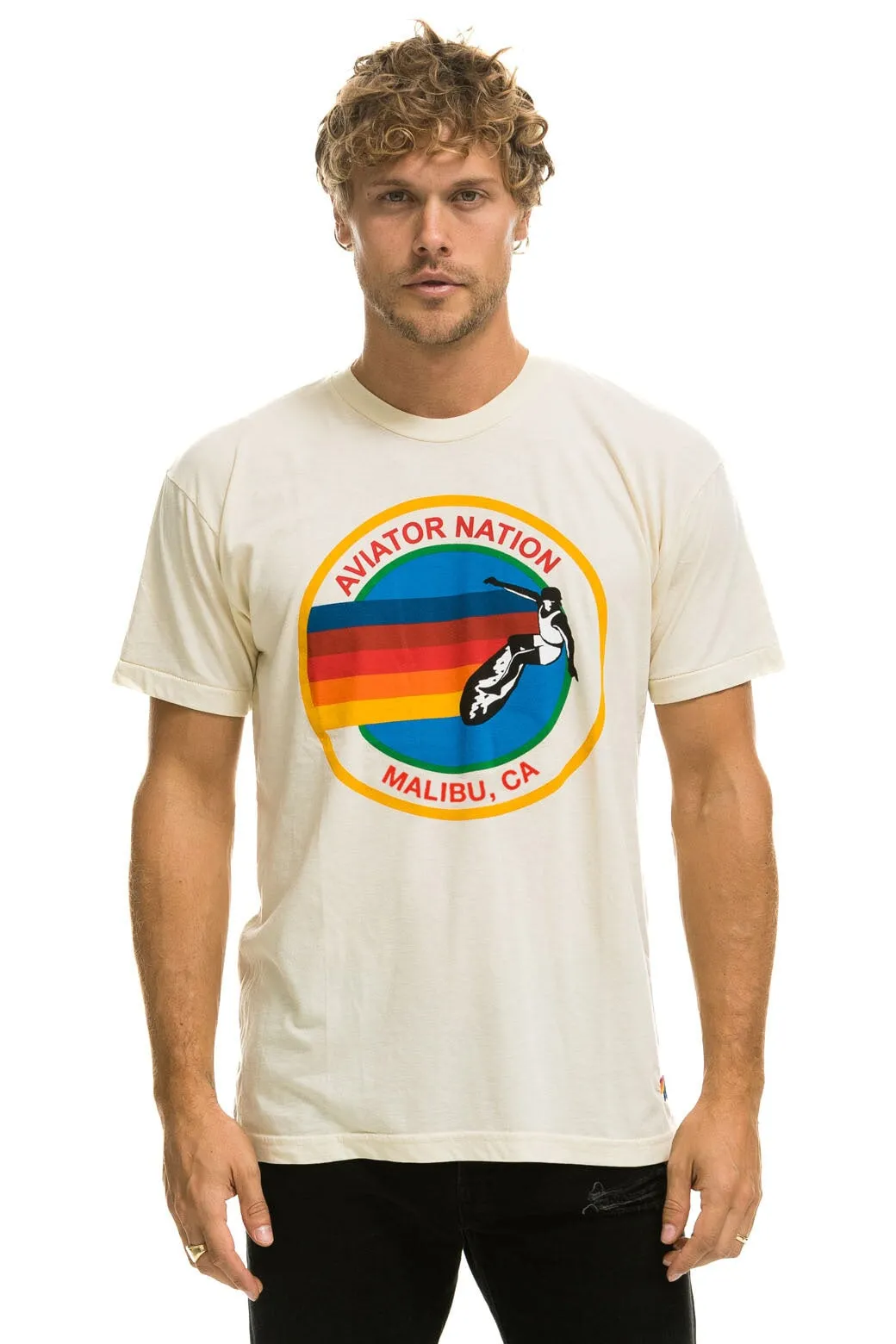 AVIATOR NATION MALIBU TEE - VINTAGE WHITE sold by Aviator Nation product image thumbnail 2