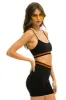 LOGO ADJUSTABLE BRALETTE - BLACK sold by Aviator Nation