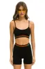 LOGO ADJUSTABLE BRALETTE - BLACK sold by Aviator Nation
