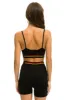 LOGO ADJUSTABLE BRALETTE - BLACK sold by Aviator Nation