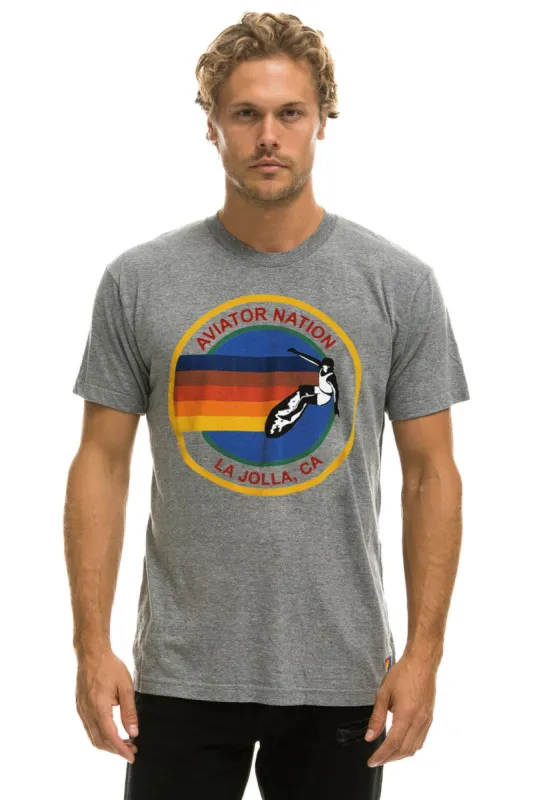 AVIATOR NATION LA JOLLA TEE - HEATHER GREY sold by Aviator Nation
