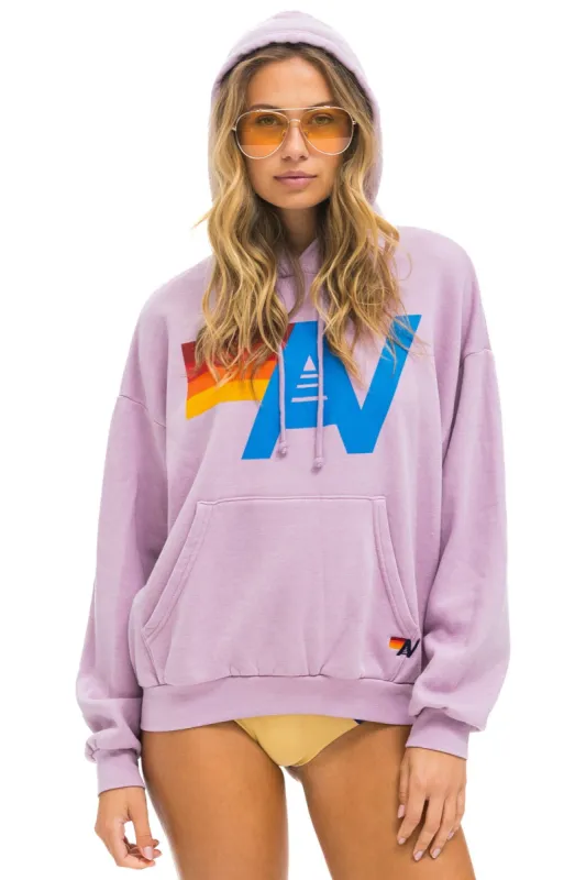 LOGO PULLOVER RELAXED HOODIE - MAUVE sold by Aviator Nation