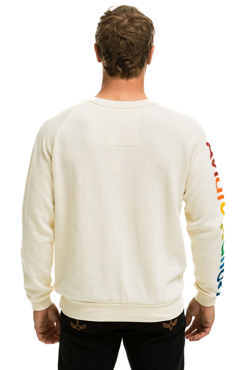 AVIATOR NATION ASPEN CREW SWEATSHIRT - VINTAGE WHITE sold by Aviator Nation product image thumbnail 4