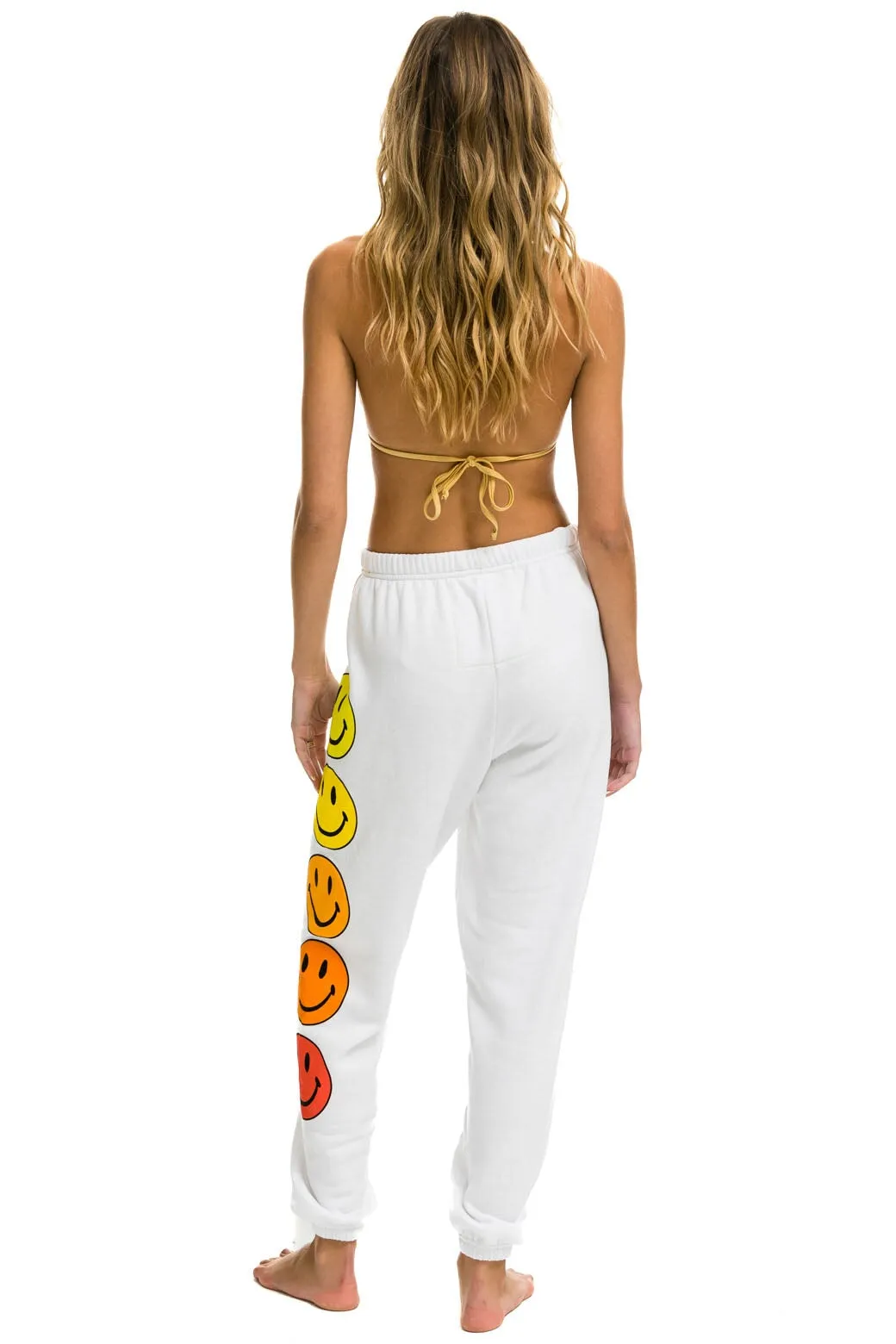 SMILEY SUNSET SWEATPANTS - WHITE sold by Aviator Nation product image thumbnail 3