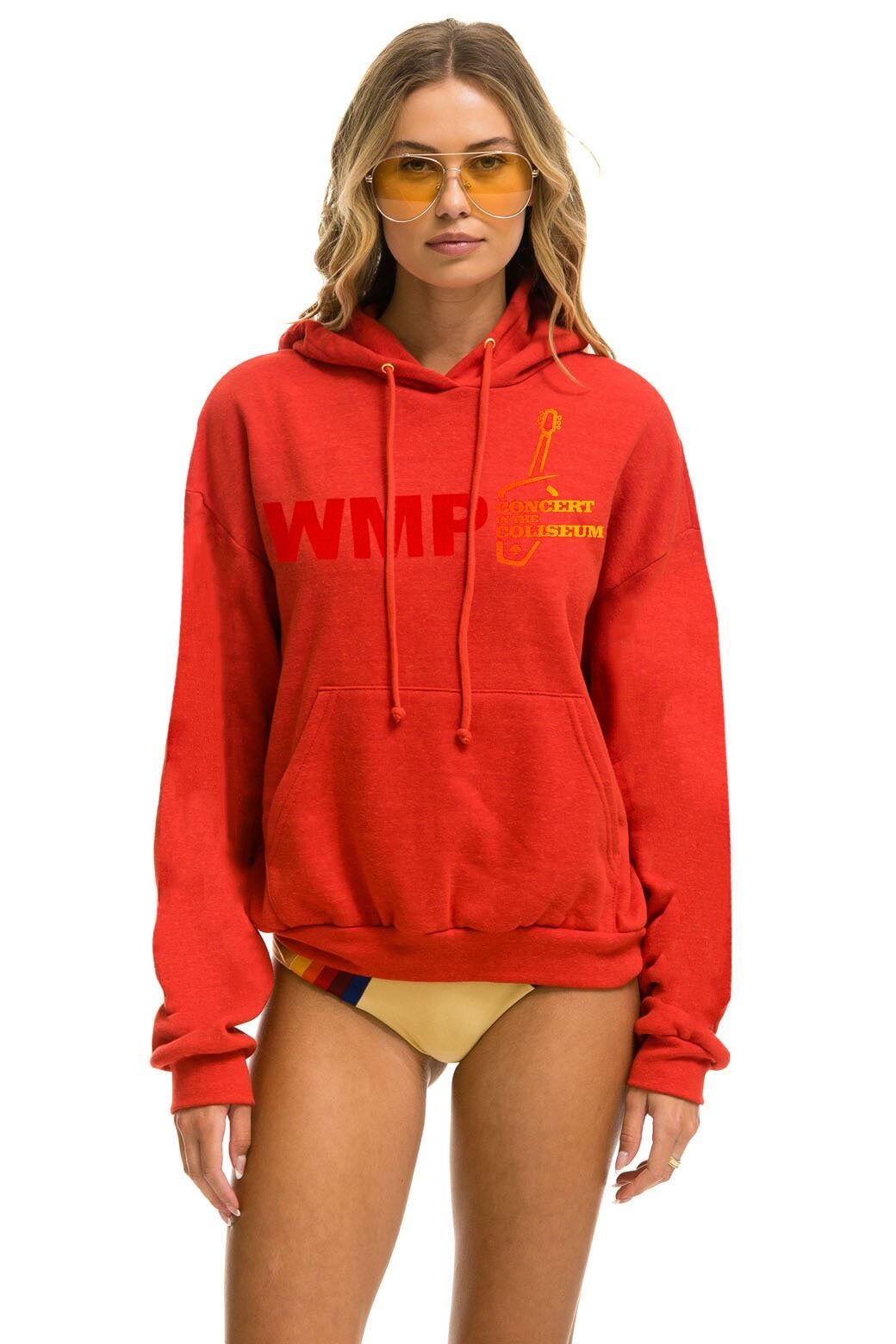 WMPXO 2024 COLISEUM CONCERT RELAXED PULLOVER HOODIE - RED sold by Aviator Nation