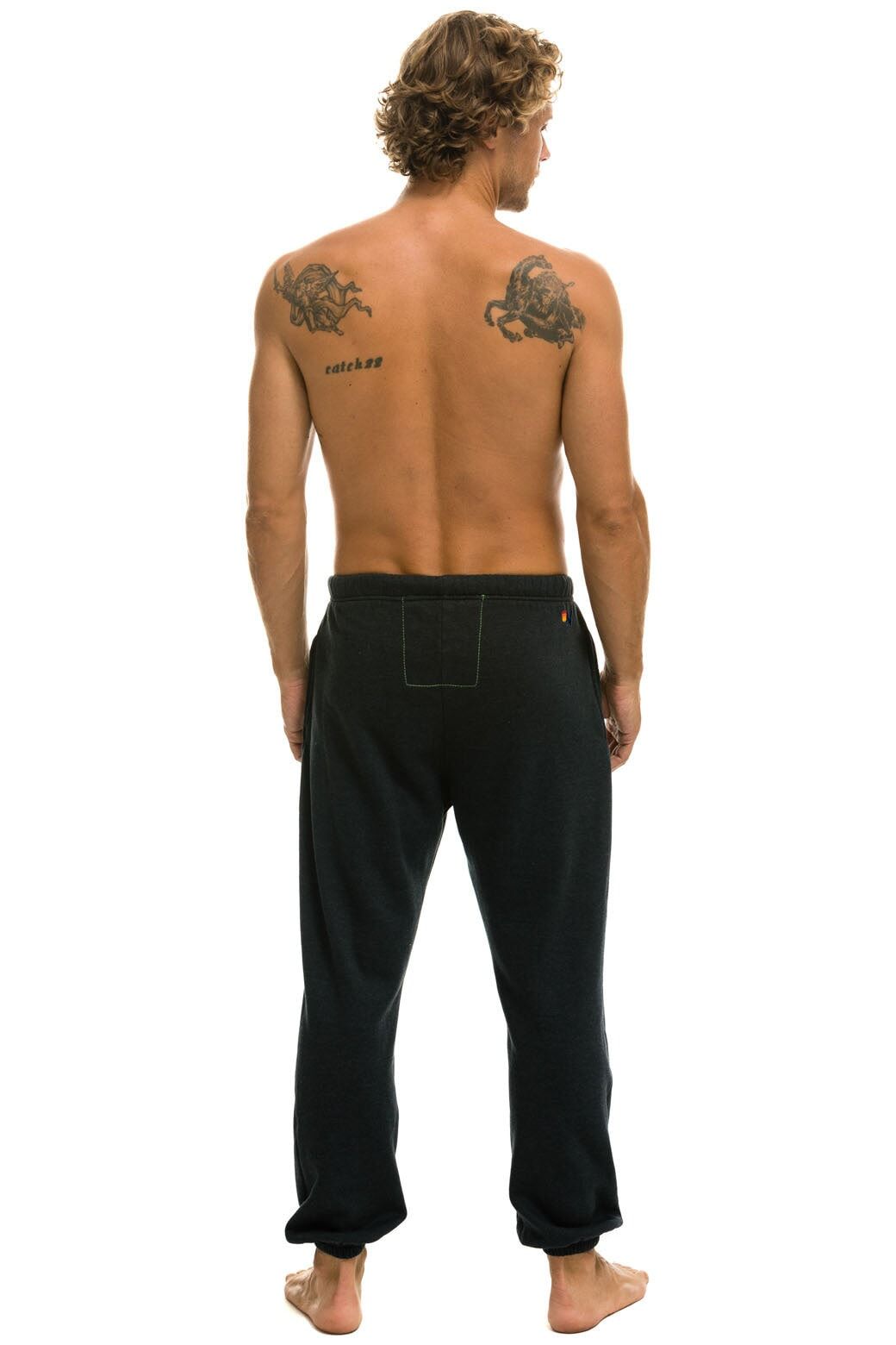 PALM TREE FESTIVAL ASPEN 2024 MENS SWEATPANTS - CHARCOAL sold by Aviator Nation product image thumbnail 3