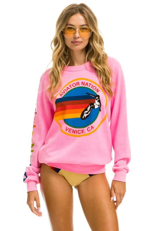 AVIATOR NATION SWEATSHIRT - NEON PINK sold by Aviator Nation