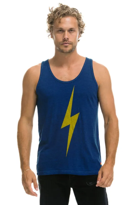 MEN'S BOLT  TANK - ROYAL sold by Aviator Nation
