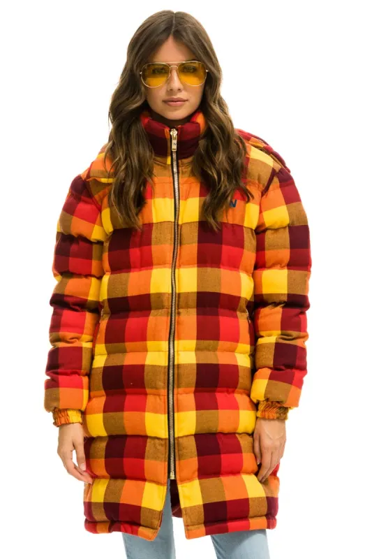 PLAID UNISEX LONG TREKKER JACKET - SURFY PLAID sold by Aviator Nation