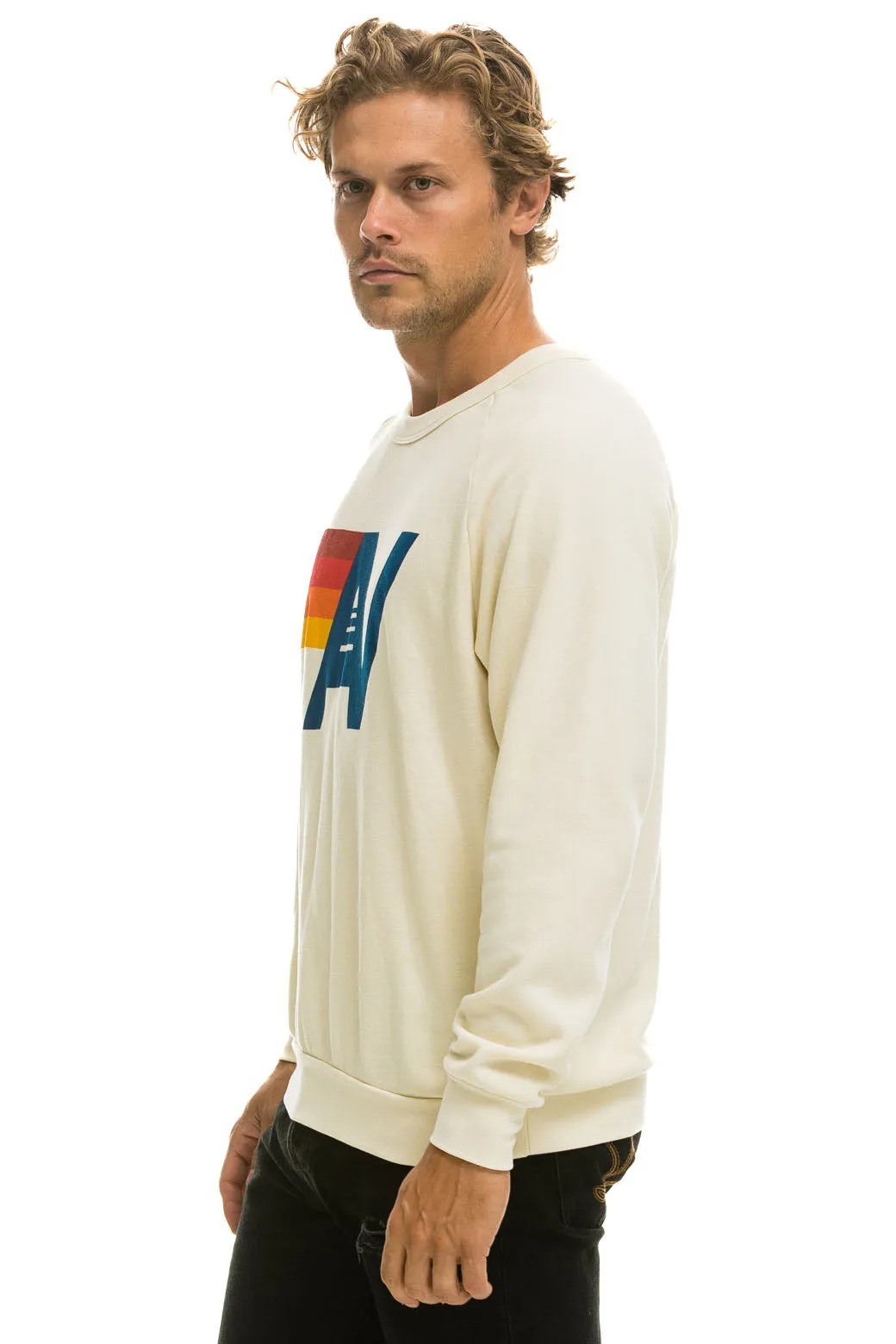 LOGO SWEATSHIRT - VINTAGE WHITE sold by Aviator Nation product image thumbnail 4