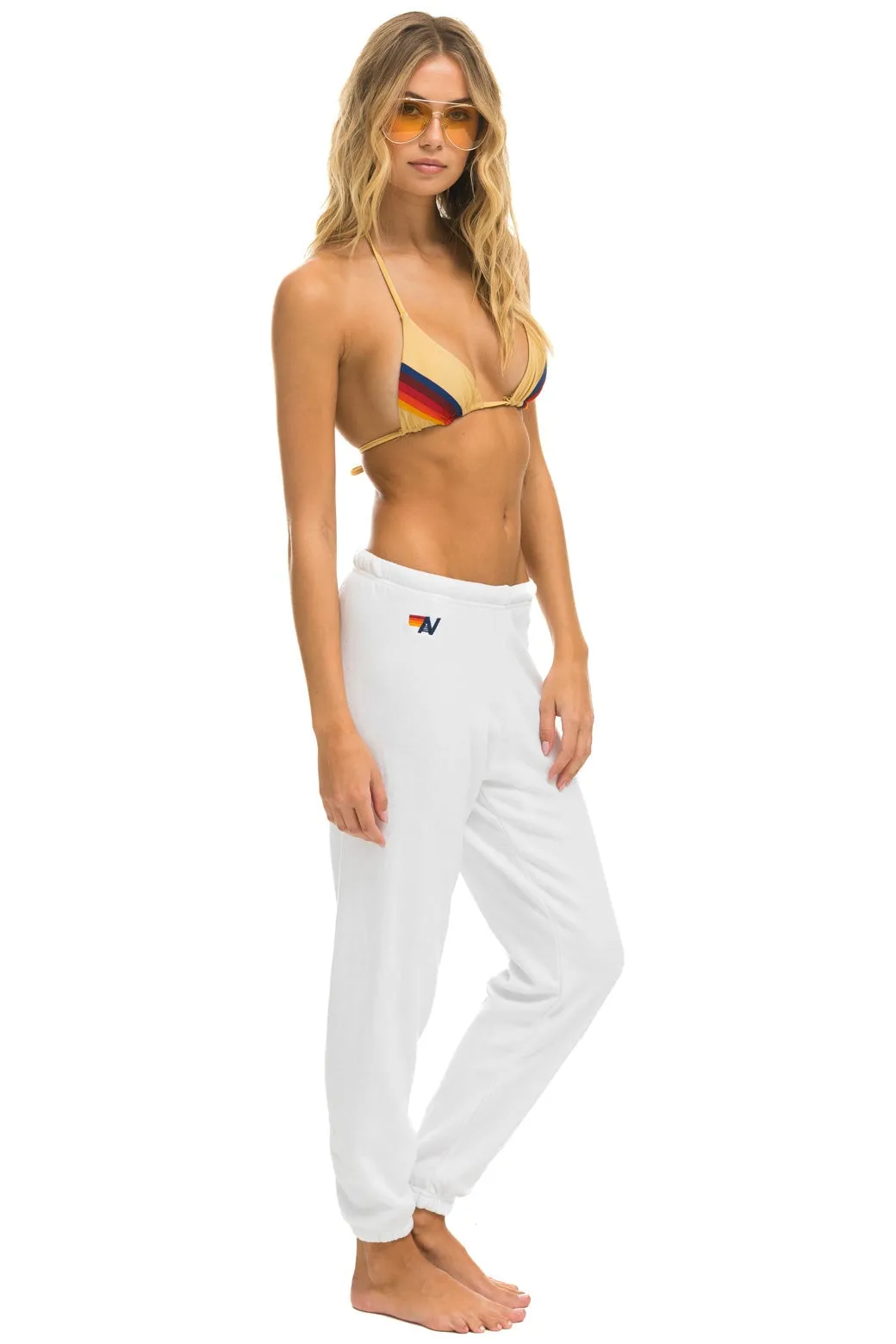 BOLT SWEATPANTS - WHITE // BLUE sold by Aviator Nation product image thumbnail 3