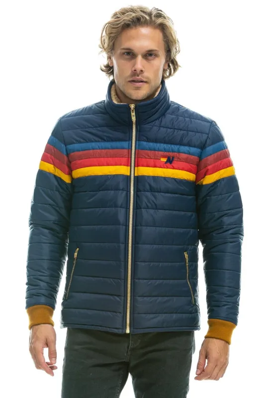 4 STRIPE JACKET -  NAVY sold by Aviator Nation
