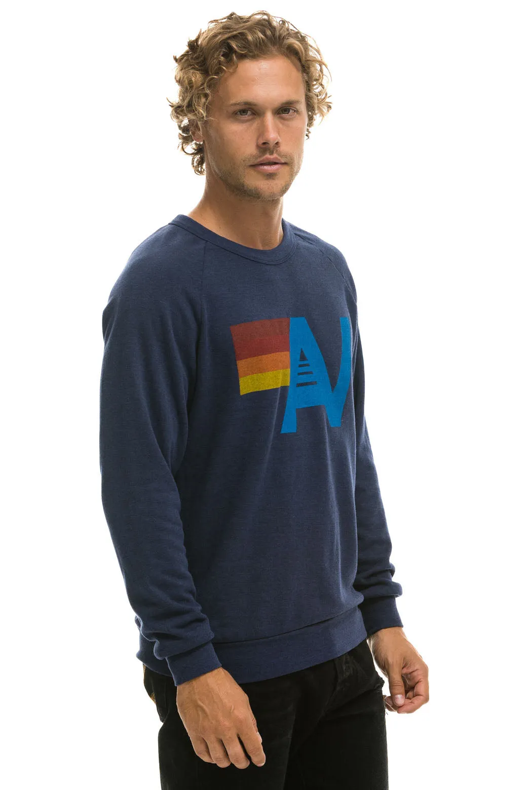 LOGO SWEATSHIRT - NAVY sold by Aviator Nation product image thumbnail 4
