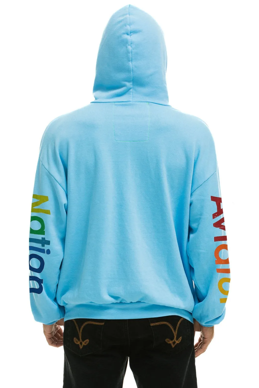 AVIATOR NATION SAN FRANCISCO RELAXED PULLOVER HOODIE - SKY sold by Aviator Nation product image thumbnail 3