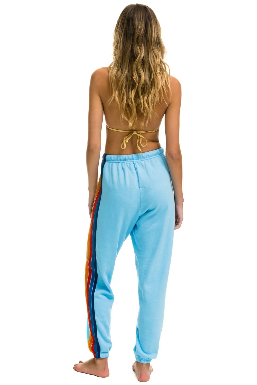 5 STRIPE SWEATPANTS - SKY 2 sold by Aviator Nation product image thumbnail 3