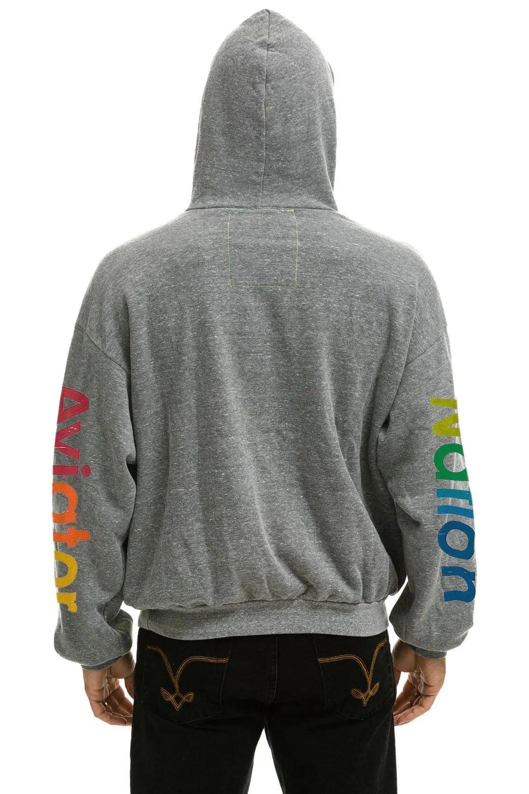 AVIATOR NATION NASHVILLE RELAXED PULLOVER HOODIE - HEATHER GREY sold by Aviator Nation product image thumbnail 4