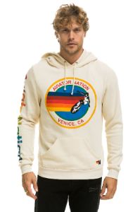 AVIATOR NATION PULLOVER HOODIE - VINTAGE WHITE sold by Aviator Nation