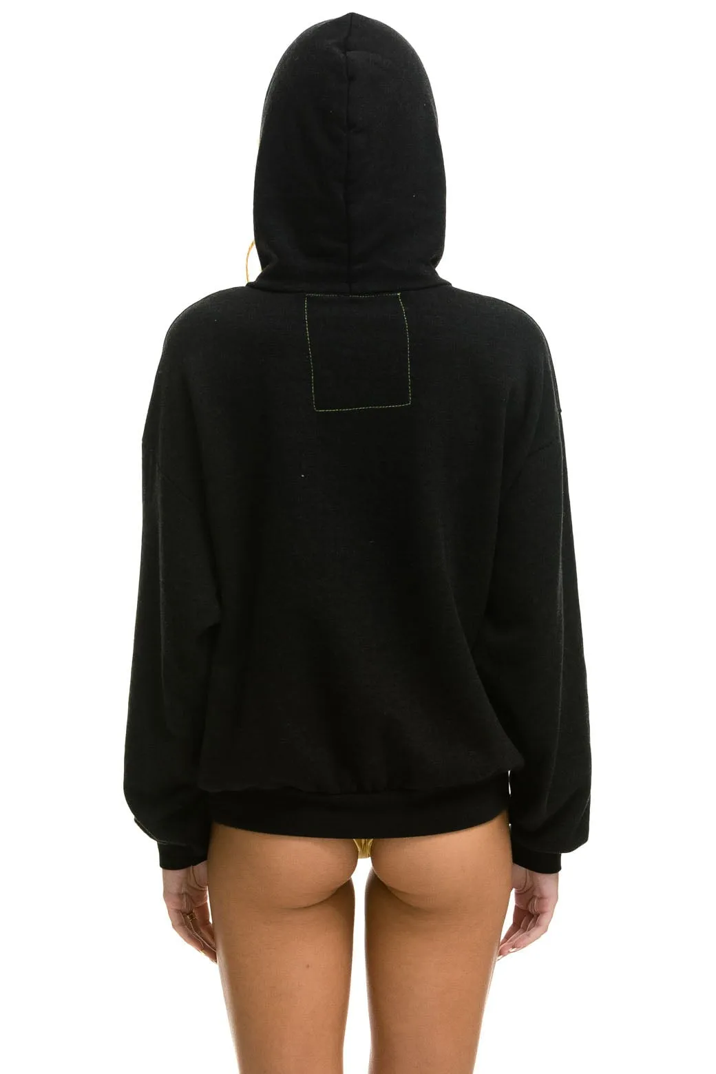 LOGO PULLOVER RELAXED HOODIE - BLACK sold by Aviator Nation product image thumbnail 5
