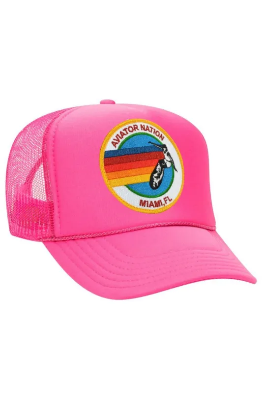 AVIATOR NATION MIAMI TRUCKER HAT sold by Aviator Nation
