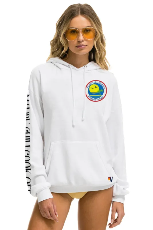 MALIBU CHILI COOK-OFF 2023 PULLOVER HOODIE RELAXED - WHITE made by Aviator Nation