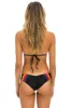5 STRIPE TRIANGLE BIKINI TOP - BLACK sold by Aviator Nation
