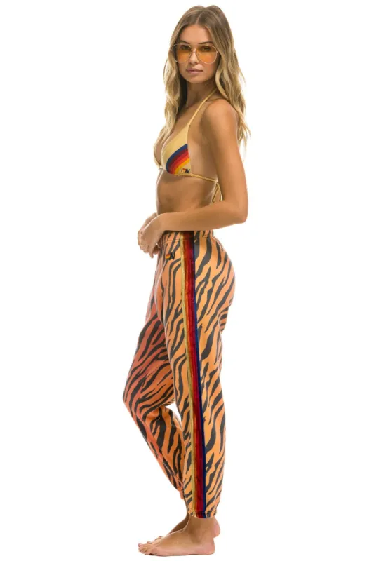 CLASSIC VELVET STRIPE SWEATPANTS - TIGER sold by Aviator Nation