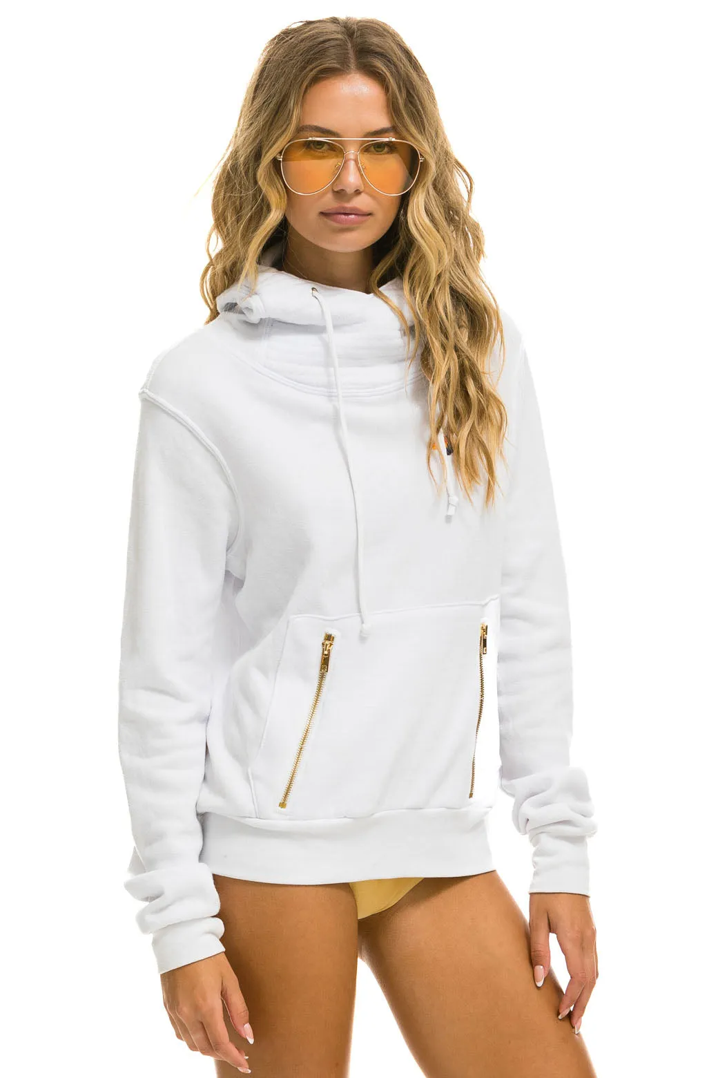 NINJA PULLOVER HOODIE - WHITE sold by Aviator Nation product image thumbnail 5