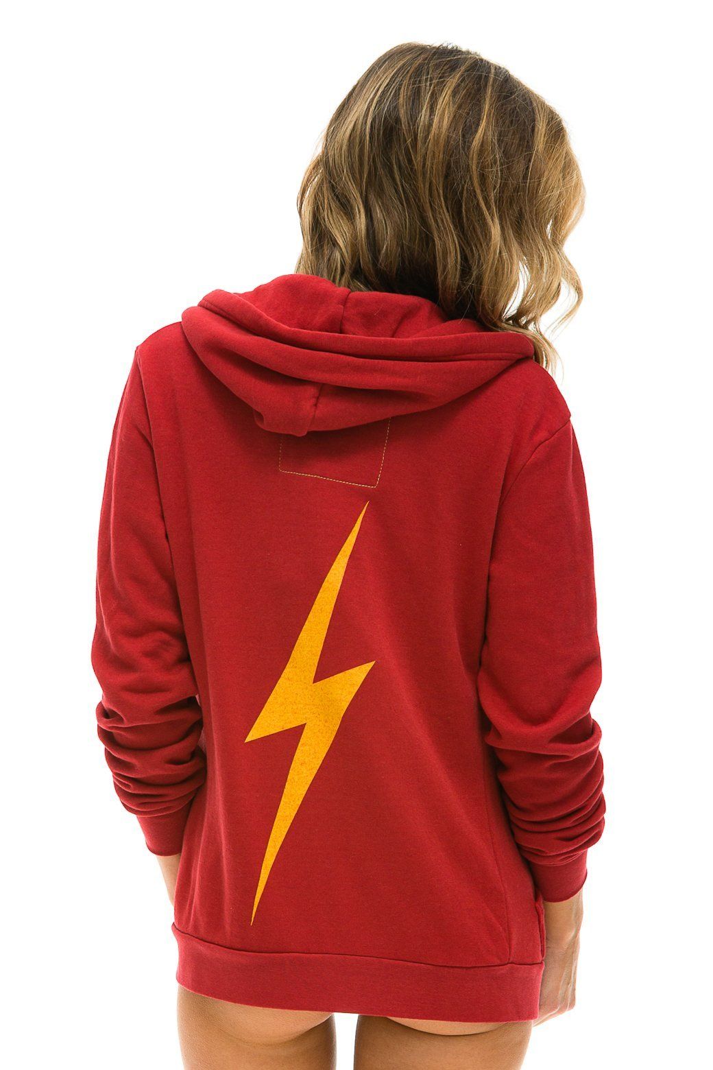 BOLT HOODIE - RED sold by Aviator Nation product image thumbnail 4
