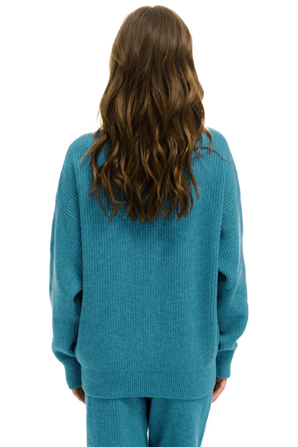 VINTAGE CABIN UNISEX CASHMERE SWEATER - COBALT sold by Aviator Nation product image thumbnail 5