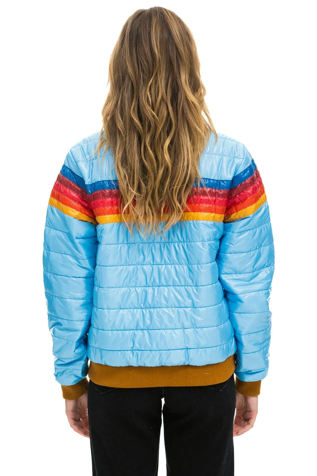 5 STRIPE JACKET - SKY GLOSSY sold by Aviator Nation product image thumbnail 4