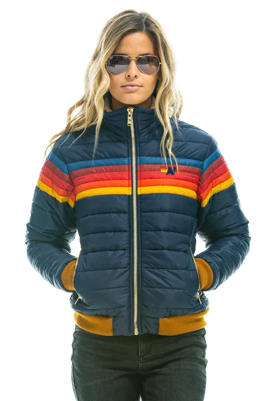 5 STRIPE JACKET -  NAVY sold by Aviator Nation