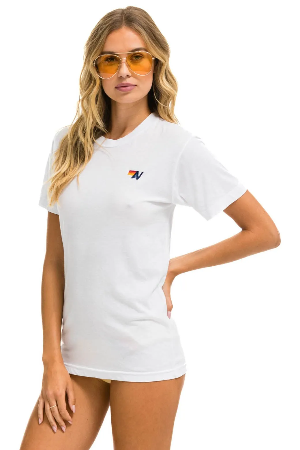 BASIC TEE - WHITE sold by Aviator Nation product image thumbnail 2