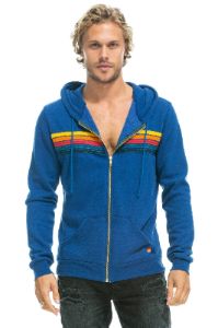 5 STRIPE HOODIE - ROYAL sold by Aviator Nation