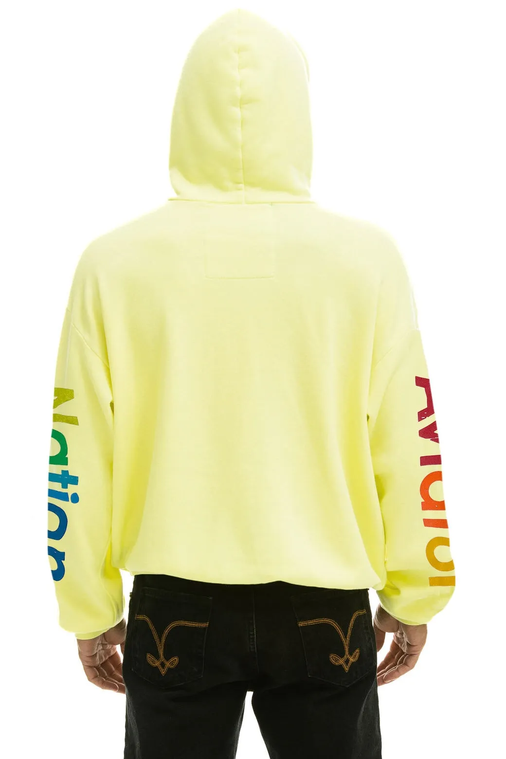 AVIATOR NATION VAIL RELAXED PULLOVER HOODIE - NEON YELLOW sold by Aviator Nation product image thumbnail 4