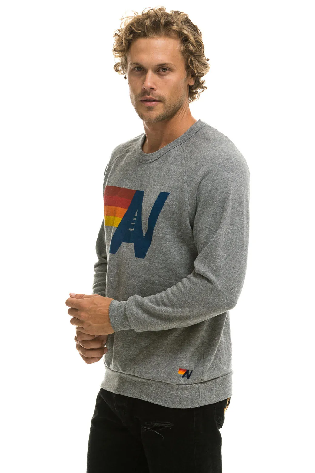 LOGO SWEATSHIRT - HEATHER GREY sold by Aviator Nation product image thumbnail 4