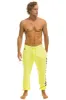 CHECK LEG SWEATPANTS - NEON YELLOW sold by Aviator Nation